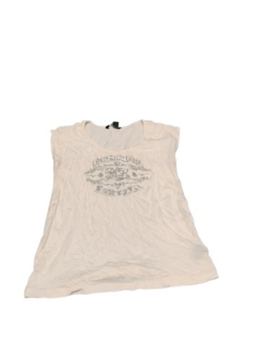 Lauren Ralph Lauren Logo Western Graphic Tee Shirt Sz S